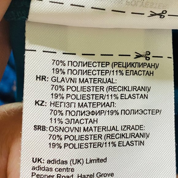 Adidas Women's Climalite Designed 2 Move Colorblock Tights Blue Black Size S - Picture 7 of 12